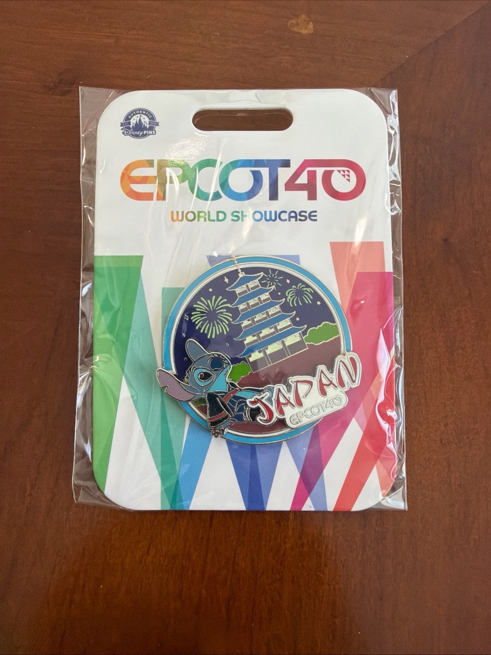 Disney Pin Stitch Epcot 40th Anniversary World Showcase Japan LR Pin